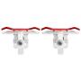 FEDUS Mobile Game Controller Shoot/aim Buttons Joystick Cellphone Gamepad Compatible Triggers for PUBG Knives Out/Rules of Survival L1R1 for Android Phones Red (Metal)
