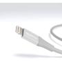 AmazonBasics USB A Cable with Lightning Connector, Premium Collection, MFi Certified Apple iPhone Charger, 10 Foot, 12 Pack, Silver