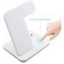 Wireless Charger 3 in 1 Charging Station for Airpods1/2/Pro iWatch 1/2/3/4 Qi Certified 15W Fast Wireless Charging Stand for iPhone X/Xs/Xs Max/8/8 Plus Samsung Galaxy S10 S9 S8 S7 Note9/8 and More