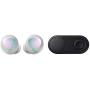 Samsung Galaxy Buds, Bluetooth True Wireless Earbuds (Wireless Charging Case Included), Silver & Wireless Charger Duo Pad, Fast Charge 2.0 - Black