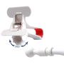 HOOSUN Gooseneck Flexible Long Arms Cell Phone Clip Holder Stand, Lazy Bracket for for iPhone, GPS Devices,Fit On Desktop Bed Mobile Stand for Bedroom, Office,Bathroom, Kitchen (White)