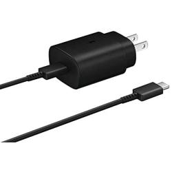 Samsung 25W USB-C Super Fast Charging Wall Charger - Black (US Version with Warranty)