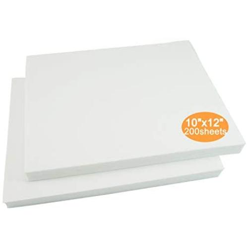 New brothread Tear Away Machine Embroidery Stabilizer Backing 10&quotx12" - 200 Precut Sheets - Medium Weight 1.8 oz - Fits 5x7 Hoops