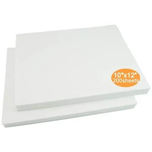 New brothread Tear Away Machine Embroidery Stabilizer Backing 10"x12" - 200 Precut Sheets - Medium Weight 1.8 oz - Fits 5x7 Hoops New brothread Tear Away Machine Embroidery Stabilizer Backing 10"x12" - 200 Precut Sheets - Medium Weight 1.8 oz - Fits 5x7 Hoops
