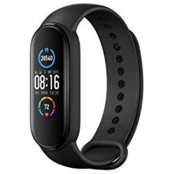 Xiaomi Mi Band 5 Smart Wristband 1.1 inch Color Screen Miband with Magnetic Charging 11 Sports Modes Remote Camera Bluetooth 5.0 Global Version - Black