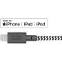 Native Union Night Cable - 10ft Ultra-Strong Reinforced [Apple MFi Certified] Durable Lightning to USB Charging Cable with Weighted Knot for iPhone/iPad (Zebra)