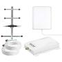 Cell Phone Signal Booster 4G LTE T-Mobile AT&T Cell Phone Booster Amplifier ATT Mobile Signal Booster 700Mhz Band 12/17 US Cellular Signal Repeater for Home - No More Dropped Calls for Remote Area