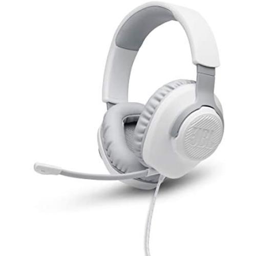 JBL Quantum 100 - Wired Over-Ear Gaming Headphones - White