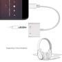 Headphone Jack Adapter for iPhone 11 pro Dongle 3.5mm Jack Car Charger AUX Converter Splitter Charge & Audio Adapters Cables 2 in 1 for iPhone 8/8Plus/7/7Plus/X/10/Xs/Xs Max Earphone Adaptor Splitter
