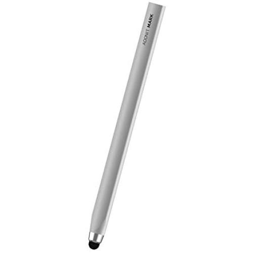 Adonit Mark (Silver) Executive Capacitive Stylus for Touchscreen Kindle Touch iPad/Air/iPad Pro/Mini, iPhone 11/Pro Max/8/7/XR/XS/XR/X, Samsung S10/9/8/Plus/Note+, and All Android iOS Devices Tablets