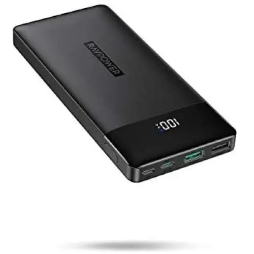 Portable Charger, PD 3.0 15000mAh Power Bank, RAVPower 30W High-Speed Tri-Output with LED Display, Ultra Compact Phone Charger Compatible with iPhone Xs X 8 7 6 Samsung Galaxy S9 Note 9 iPad Tablet Portable Charger, PD 3.0 15000mAh Power Bank, RAVPower 30W High-Speed Tri-Output with LED Display, Ultra Compact Phone Charger Compatible with iPhone Xs X 8 7 6 Samsung Galaxy S9 Note 9 iPad Tablet