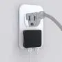 Nekmit Dual Port Ultra Thin Flat USB Wall Charger with Smart IC, Black Nekmit Dual Port Ultra Thin Flat USB Wall Charger with Smart IC, Black