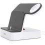 Belkin F8J237ttWHT iPhone Charging Dock + Apple Watch Charging Stand (PowerHouse iPhone Charging Station) iPhone Dock, Apple Watch Dock, Apple Charging Station (White)