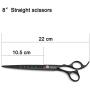 Kingstar Professional Pet Grooming Scissors Set Straight Scissors Thinning Scissors Curved Scissors with Comb case Comb