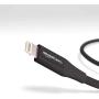 AmazonBasics Lightning to USB A Cable, Advanced Collection, MFi Certified Apple iPhone Charger, Black, 3 Foot