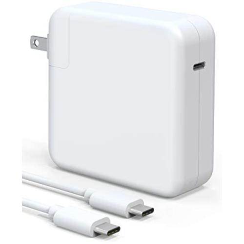 96W USB-C Power Adapter, Compatible with Macbook Pro & Air Charger, Works With USB C 96W & 87W & 61W & 30W & 29W PD Power Delivery Fast Charging For Macbook Pro 13 15 16" 2016Late Mac Air 2018Late