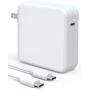 96W USB-C Power Adapter, Compatible with Macbook Pro & Air Charger, Works With USB C 96W & 87W & 61W & 30W & 29W PD Power Delivery Fast Charging For Macbook Pro 13 15 16" 2016Late Mac Air 2018Late
