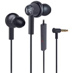 Razer Hammerhead Duo Wired Earbuds: Custom-Tuned Dual-Driver Technology - in-Line Mic Mute Switch - Aluminum Frame - Braided Cable - 3.5mm Headphone Jack - Nintendo Switch Edition, Black