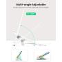 UGREEN Cell Phone Stand for Desk Adjustable Phone Holder Dock Compatible for iPhone 11 Pro Max XS XR 8 Plus 6 7 6S Smartphone, Foldable and Portable (White)
