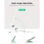 UGREEN Cell Phone Stand for Desk Adjustable Phone Holder Dock Compatible for iPhone 11 Pro Max XS XR 8 Plus 6 7 6S Smartphone, Foldable and Portable (White)