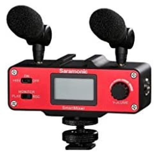 Saramonic SmartMixer Professional Recording Stereo Microphone Rig for iPhone and Android Smartphones