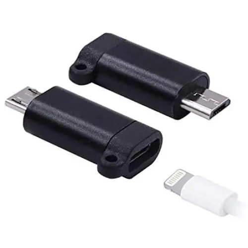 iPhone to Android Adapter, HkittyXiong Apple Lightning to Micro USB Cable Adaptor Charge Sync Connector for Smartphone, Tablet, GPS, Power Bank Through Apple Lighting Cable iPhone to Android Adapter, HkittyXiong Apple Lightning to Micro USB Cable Adaptor Charge Sync Connector for Smartphone, Tablet, GPS, Power Bank Through Apple Lighting Cable