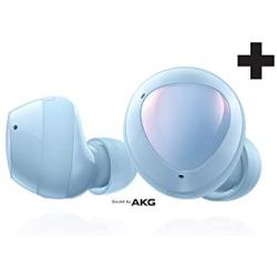 Samsung Galaxy Buds+ Plus, True Wireless Earbuds w/improved battery and call quality (Wireless Charging Case included), Cloud Blue– US Version