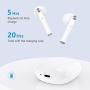 Wireless Earbuds, HSPRO Bluetooth 5.0 Earbuds Touch Control in-Ear True Wireless Headphones, 20 Hrs Playtime with Charging Case, Hi-Fi Stereo Earbuds with Built-in Mic for Sports and Work