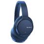 Sony Noise Cancelling Headphones WHCH700N: Wireless Bluetooth Over the Ear Headset with Mic for phone-call and Alexa voice control - Blue