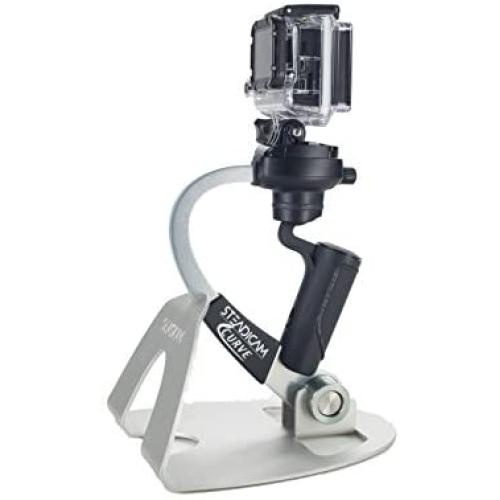 Steadicam Curve-BK Handheld Video Stabilizer and Grip for GoPro Hero Cameras 3, 4 Black & Hero 5 (Silver)