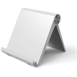 Cell Phone Stand Multi-Angle,EKUCI Portable Stand/Universal Desktop Cradle can be Used on All Smartphones, Suitable for The iPad Mini Series, e-Reader - White