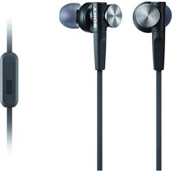 Sony MDRXB50AP Extra Bass Earbud Headphones/Headset with mic for phone call, Black