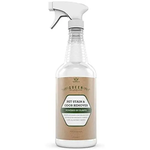 TriNova Natural Pet Stain and Odor Remover Eliminator - Advanced Enzyme Cleaner Spray - Remove Old & New Pet Stains & Smells for Dogs & Cats - All-Surface Safe TriNova Natural Pet Stain and Odor Remover Eliminator - Advanced Enzyme Cleaner Spray - Remove Old & New Pet Stains & Smells for Dogs & Cats - All-Surface Safe