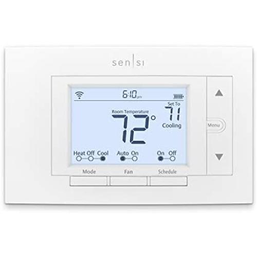 Emerson Sensi Wi-Fi Smart Thermostat for Smart Home, DIY, Works With Alexa, Energy Star Certified, ST55 Emerson Sensi Wi-Fi Smart Thermostat for Smart Home, DIY, Works With Alexa, Energy Star Certified, ST55