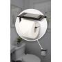 Neater Nest Reversible Toilet Paper Holder with Phone Shelf, Modern Style (Oil Rubbed Bronze, Single)