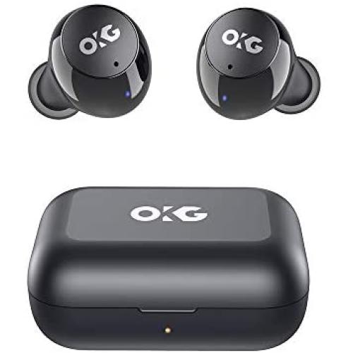 True Wireless Stereo Earbuds IPX8 Sweatproof Bluetooth 5.0 Headphones 24 Hrs Total Playback with Touch Control Support Single &Twin Mode