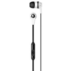 Skullcandy S2IKFY-074 Inkd 2.0 Earbud Headphones with Mic (White/Black) Open Box