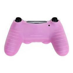 HDE Silicone Controller Skin for PS4 DualShock Controllers Colorful Protective Grip for Sony Playstation 4 Wireless Game Controllers (Light Pink)