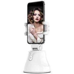 Portable All-in-one Smart Selfie Stick, 360 Rotates Auto Face & Object Tracking Vlog Shooting Smart Phone Mount Holder