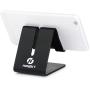 Honsky Solid Portable Universal Aluminum Desktop Desk Stand Hands Free Mobile Smart Cell Phone Holder Tablet Display Stand, Cellphone Stand, Smartphone Mount, Black