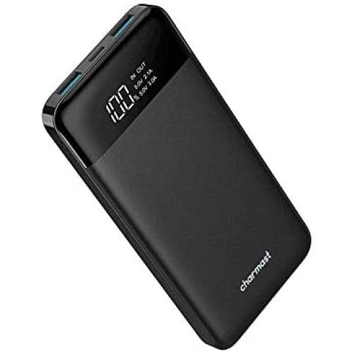 Portable Charger USB C 10000mAh Power Bank, Charmast Slim 5V 3A Battery Pack, Cell Phone Charger Compatible with iPhone, Samsung, Google Pixel 2, Samsung Galaxy S8 / S8 Plus,Huawei,Tablets, More