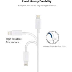 Apple iPhone/iPad Charging/Charger Cord Lightning to USB Cable[Apple MFi Certified] for iPhone X/8/7/6s/6/plus/5s/5c/SE,iPad Pro/Air/Mini,iPod Touch(White 3.3FT/1M) Original Certified