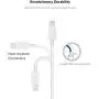 Apple iPhone/iPad Charging/Charger Cord Lightning to USB Cable[Apple MFi Certified] for iPhone X/8/7/6s/6/plus/5s/5c/SE,iPad Pro/Air/Mini,iPod Touch(White 3.3FT/1M) Original Certified