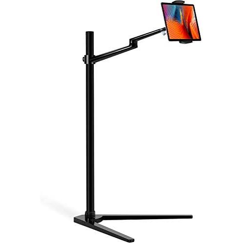 Viozon Tablet Floor Stand, Holder for iPad,Applicable to3.5~6inch Smart Phone and 7~13 inch Tablet Such as iPad, iPhone X, iPad Pro,iPad Mini, iPad Air 1-2 / iPad 2-4 (Black)