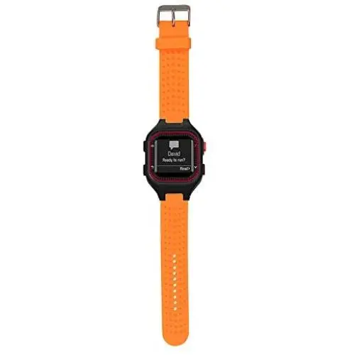 Replacement Band Compatible with Garmin Forerunner 25 GPS Running Watch Wristband Fitness Tracker for Smarwatch(Mans Strap) (Orange) Replacement Band Compatible with Garmin Forerunner 25 GPS Running Watch Wristband Fitness Tracker for Smarwatch(Mans Strap) (Orange)