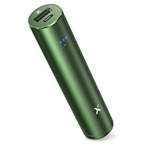 Mini Portable Charger 3350mAh Xcentz, Compact External Battery Premium Aluminum with Flashlight Lipstick-Sized Pocket Power Bank Phone Charger for iPhone, Samsung Galaxy, Other Android Phone - Green