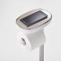 Joseph Joseph 70518 EasyStore Butler Toilet Paper Holder Stand and Spare Roll Storage with Shelf and Drawer, Stainless Steel