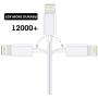 iPhone Cable Charger 5Pack 10FT Sharllen iPhone Charging Cable 10 Foot Long iPhone Cord Fast USB Charging Syncing Extra-long Lightning Wire Compatible iPhone11/XS/Max/XR/X/8/8Plus/7P/6/iPad/iPod White