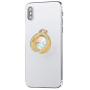 lenoup Glitter Bling Bling Phone Ring Holder,Sparkle Phone Ring Artificial Diamond Kickstand,Rhinestone Cell Phone Finger Ring Grip for Girls Women for Almost All Phones,Pad(Gold)