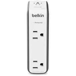 Belkin Travel RockStar Surge Protector with 2 AC Outlets, 1 USB Port and 3000 mAh Battery Pack Charger